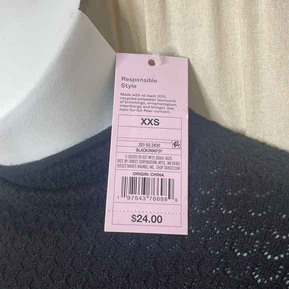 NEW! WILD FABLE KNITTED LIGHT TURTLENECK BLACK SWEATER SIZE XXS - Picture 6 of 8